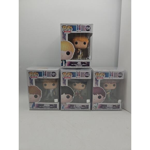 Funko Pop BTS KPoP DNA First Edition Rocks Lot Of 7 DAMAGED With PROTECTORS - Picture 3 of 16